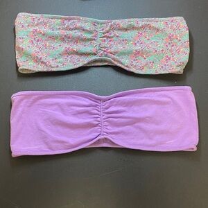 4 for $25 - Lot of 2 Bandeaus by Garage, Gray Multicolor and Purple, L